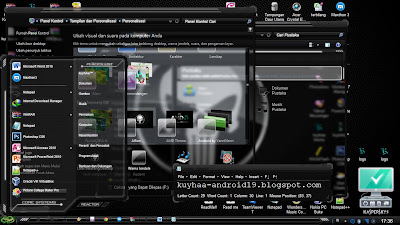 THEME WINDOWS 7 SKULL BLACK GLASS