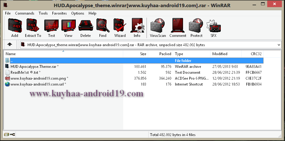 Theme Winrar HUD Apocalypse Gratis