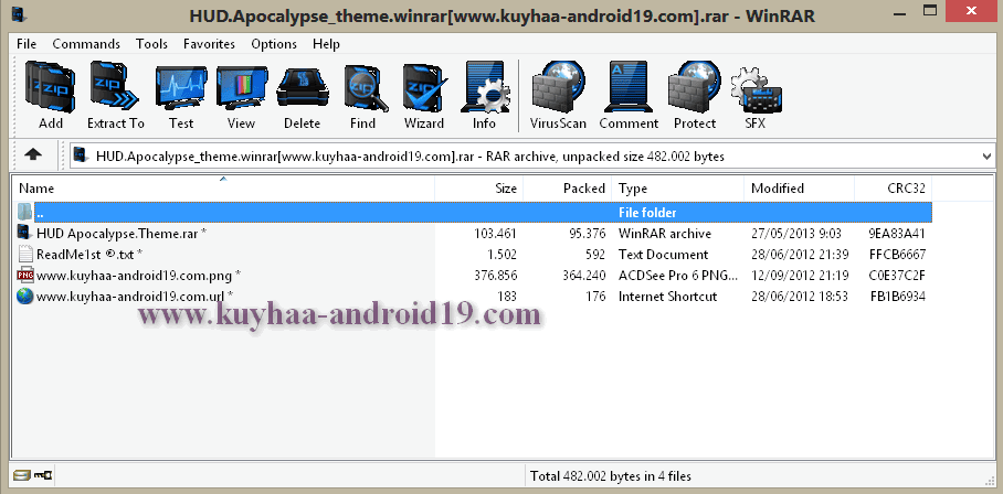 Theme Winrar HUD Evolution Free