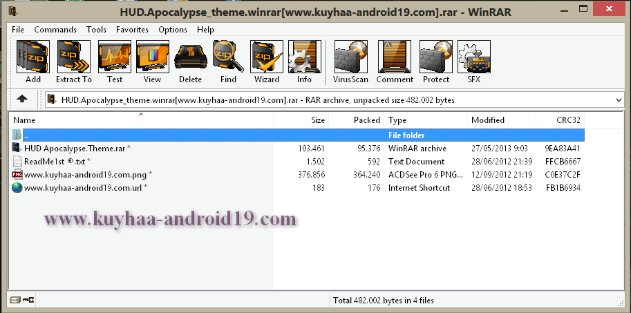Theme Winrar HUD Launch
