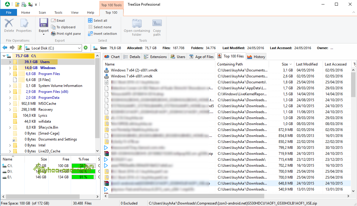 TreeSize Professional 9.8.1.2302 Full Version