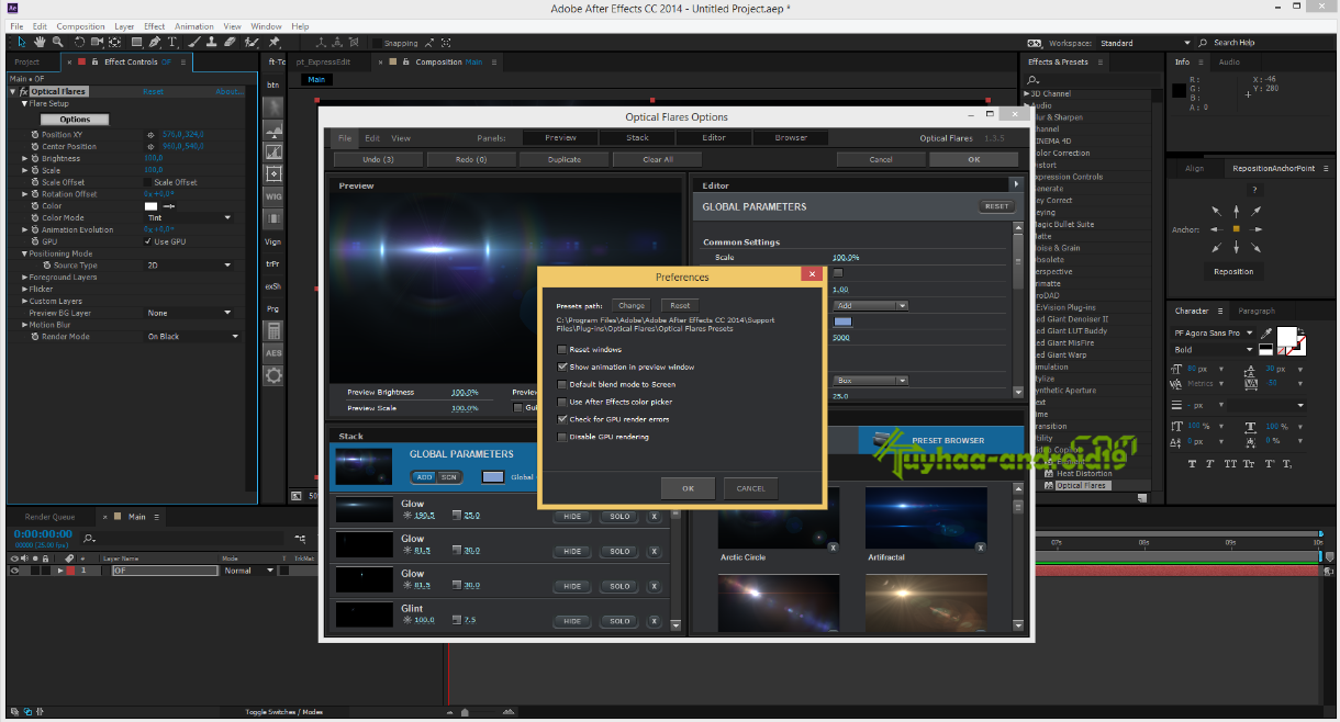 Video Copilot Optical Flares 1.3.5 Full Version