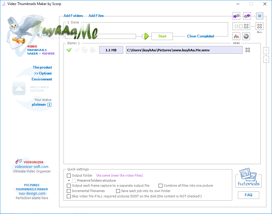 Video Thumbnails Maker Platinum 11.0.0.2 Terbaru