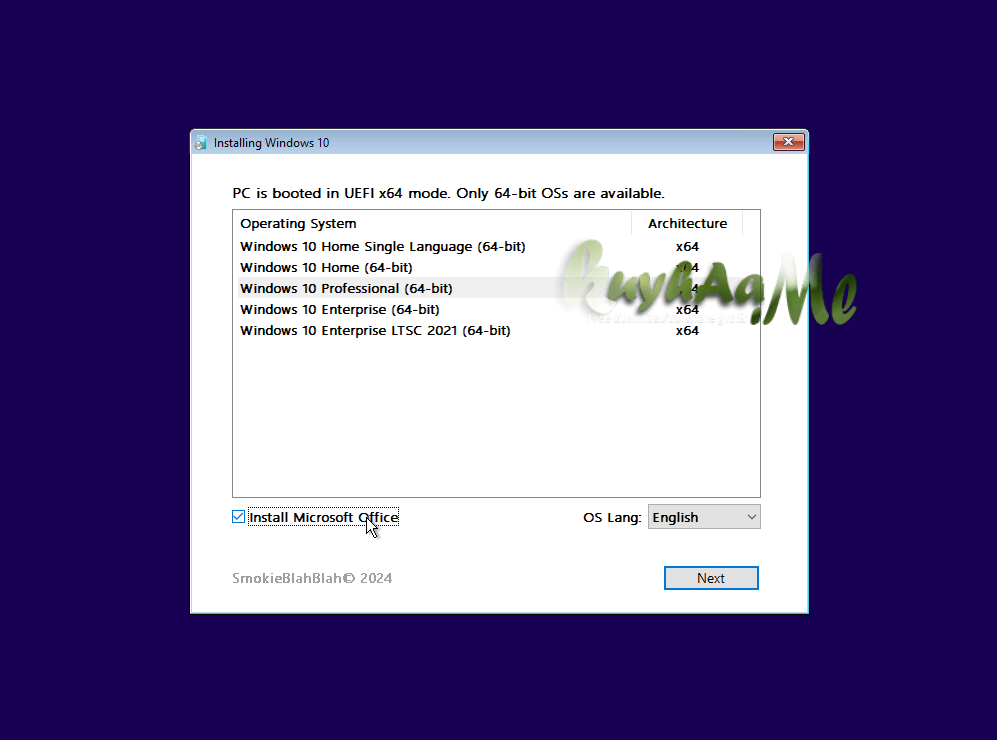 Windows 10 22H2 Included Office 2024 Full August 2026