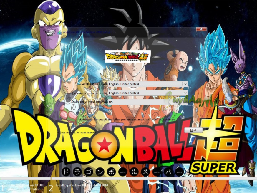Windows 10 Dragonball Super Edition 2018