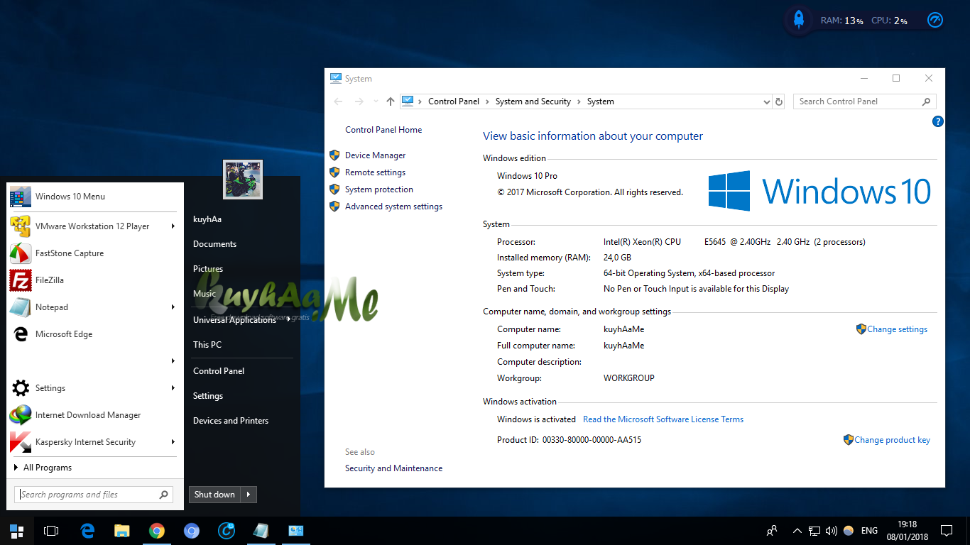 Windows 10 Rs3 Aio 12in2 March 2018