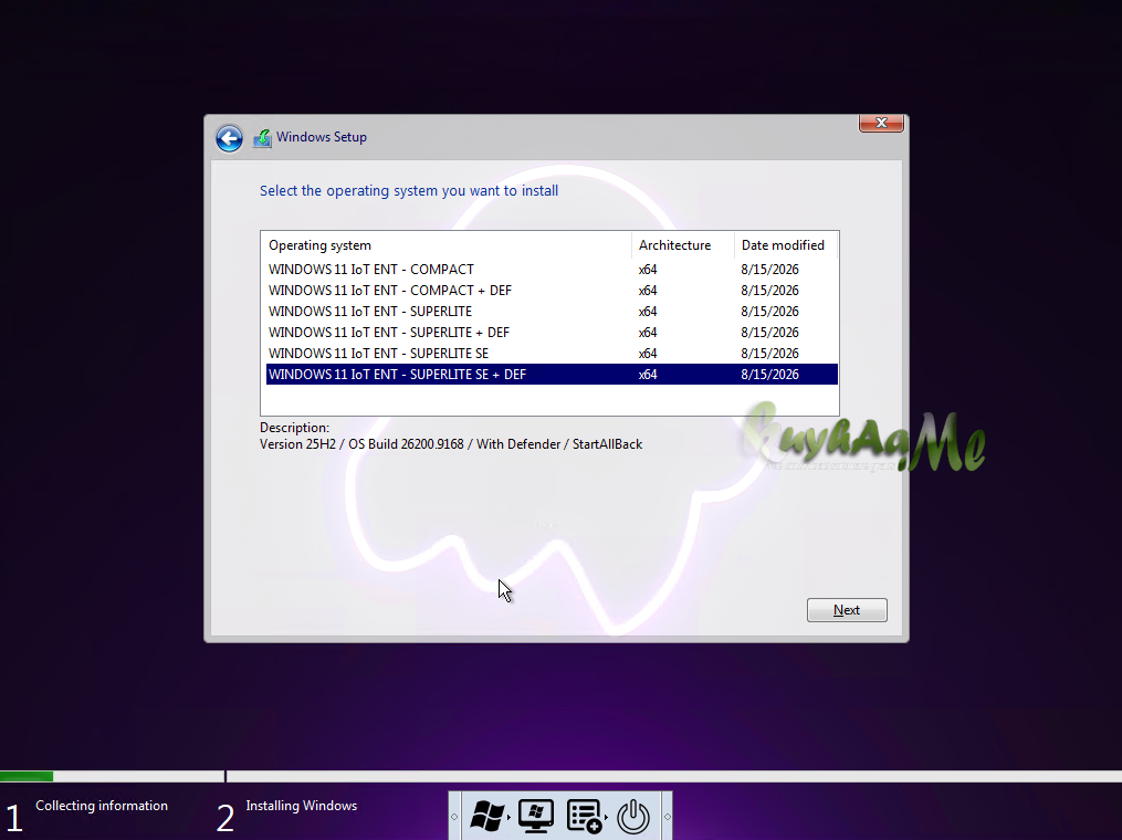 Windows 11 IoT Enterprise 25H2 Ghost Spectre Build 26200.9168