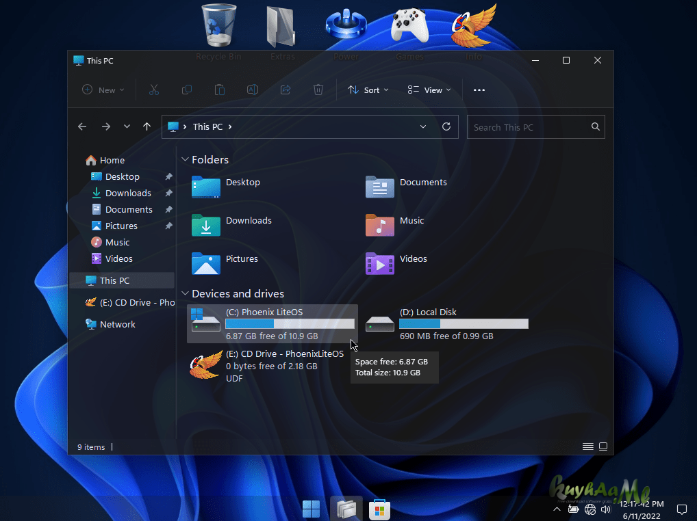 Windows 11 Phoenix LiteOS 22H2 Pro Full