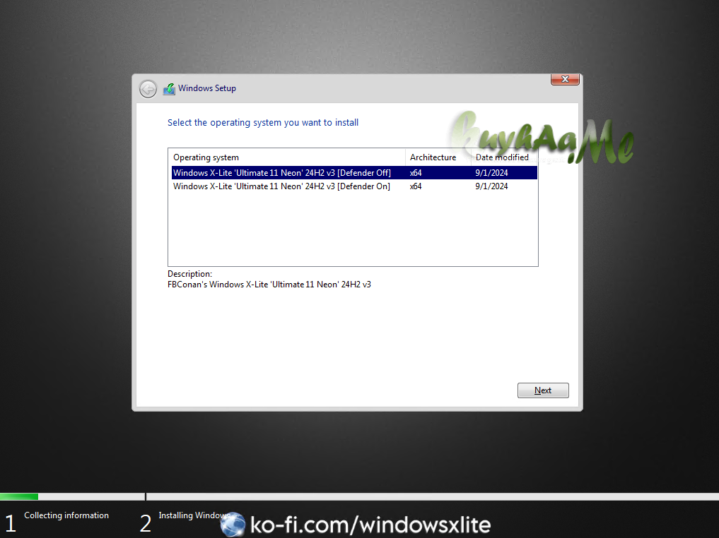 Windows 11 Pro 24H2 X-Lite Neon Full