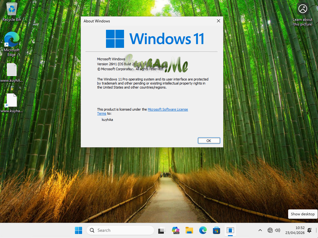 Windows 11 Pro 26H1 ISO Full Build 28000.2525