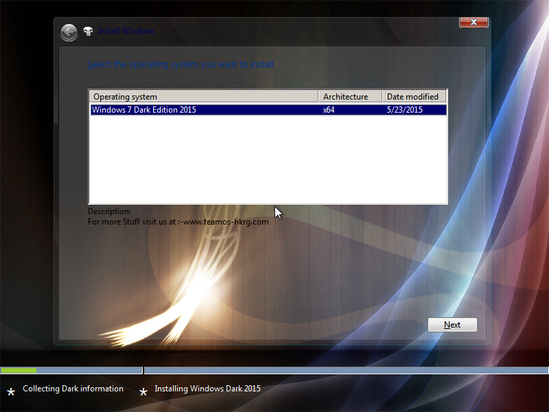 Windows 7 Dark Edition 2015 x64 full