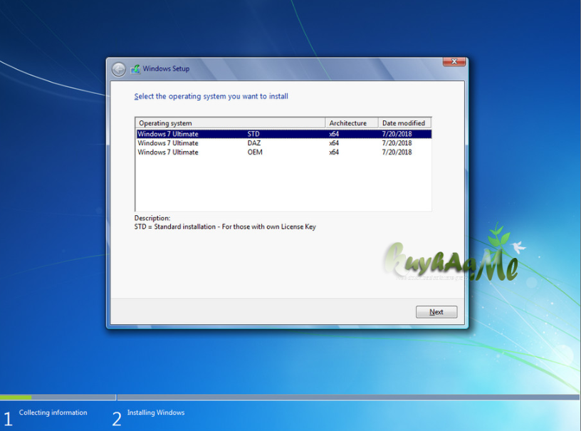 Windows 7 SP1 Ultimate X64 UEFI Full JULY 2018