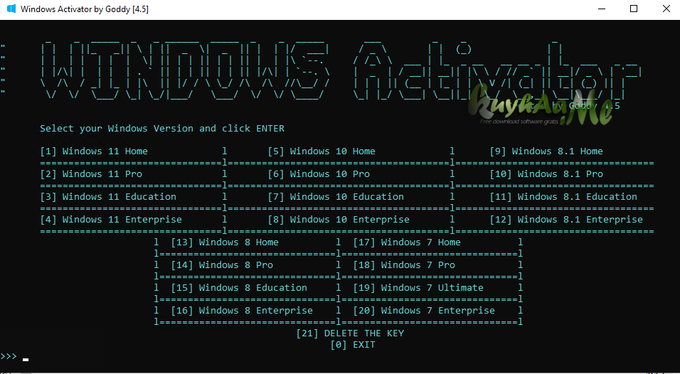 Windows Activator by Goddy 5.4 Terbaru