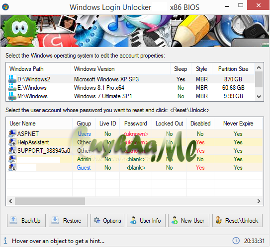 Windows Login Unlocker 2.3.6404 Terbaru