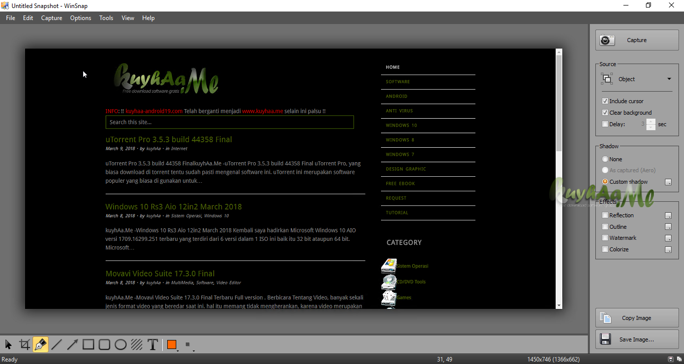 WinSnap 6.1.1 Terbaru Full Version